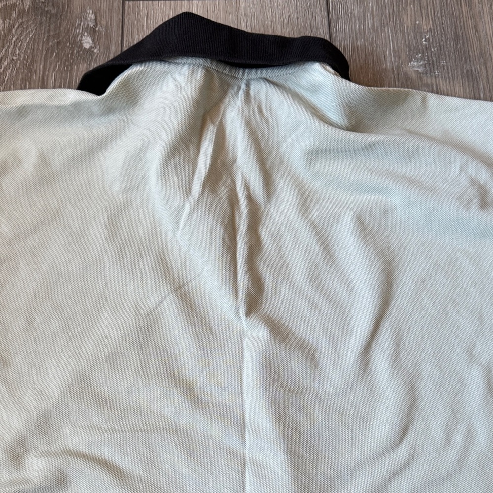 Adidas Cropped Pique Polo in Linen Green - Picture 11 of 13